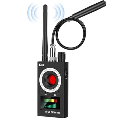 XEOOCE Detector 4 en 1 de Cámaras y Micrófonos Ocultos – RF Inalámbrico, Rastreador GPS, Escáner de Señal y Sensor Magnético Fuerte con 5 Niveles de Sensibilidad para Casa Oficina Hotel