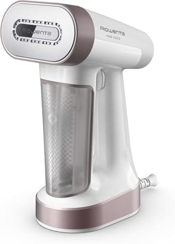 Rowenta Pure Force, Cepillo de vapor y plancha 2 en 1, Uso vertical/horizontal, Vapor potente, Se calienta en 25s, Depósito de agua extraíble de 180ml, Elimina hasta el 99,99% de bacterias, DR8720F0