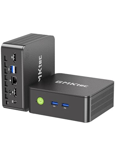 GMKtec Mini PC Intel 12.Gen N95 (Turbo 3,4 GHz), 8 GB RAM 2666 MHz + 256 GB M.2 SSD Computadora de Escritorio, 3X USB 3.2, Doble Salida HDMI 4K@60Hz/WiFi 5 BT5.0/RJ45 Ethernet Nucbox G3S