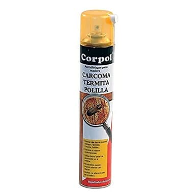 Corpol Woodworm Polill Tratamiento para madera en aerosol anti-carcoma en aerosol 500 ml