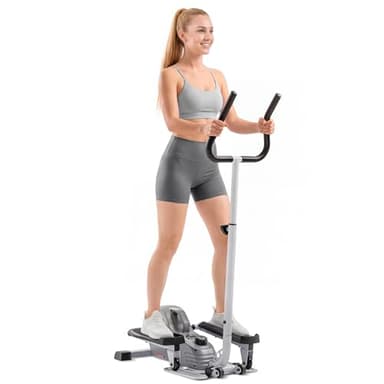 Sunny Health & Fitness Máquina elíptica portátil magnética de pie con Manillar Opcional