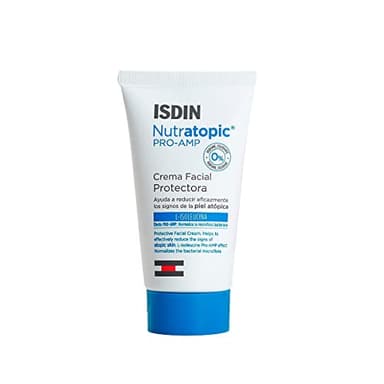ISDIN Nutratopic Pro-AMP Crema Facial, Crema Facial Protectora, Ayuda a Mejorar los Signos de la Piel Atópica