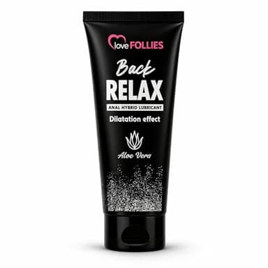 Lubricante íntimo base agua y silicona 100 ml – efecto relajante y dilatador, larga duración, con Aloe Vera – Lovefollies