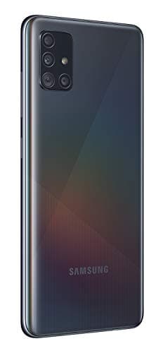 Samsung Galaxy A51 - Dual SIM, Smartphone de 6.5" Super AMOLED (4 GB RAM, 128 GB ROM, cámara Trasera 48.0 MP + 12.0 MP + 5.0 MP + 5 MP, cámara Frontal 32 MP) Negro