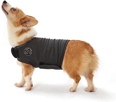 Abrigo para aliviar la ansiedad del perro, camisa ligera para mascotas ansiosas que mantienen la calma y comodidad (gris, M)