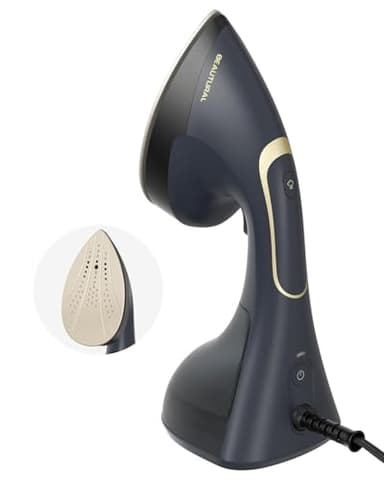 BEAUTURAL Plancha Vertical Vapor 2 en 1 (Vapor y Planchado) para Ropa, Portátil y Potente de 1500W con Función de Vapor Instantáneo, Calentamiento Rápido en 30 Segundos y Apagado Automático