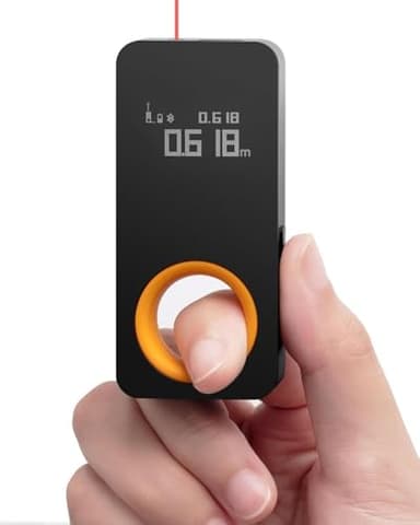 HOTO Telémetro Láser, Medidor Láser de Distancia 0.05-30m, Metro Laser con Bluetooth, Precisión ±2mm, Unidades M/Ft Pantalla |Carga Type-C|Ideal para Uso General en el hogar, Regalo Dia de la Madre
