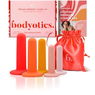 Bodyotics Dilatadores de silicona para mujer - Juego de 5 dilatadores de tamaño gradual para ejercicios del suelo pélvico