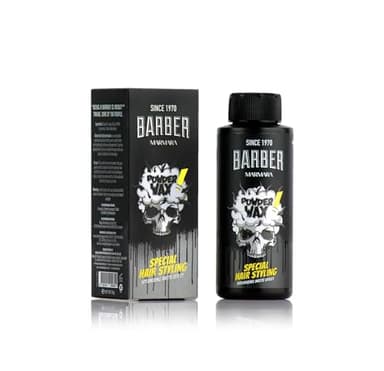 BARBER MARMARA Polvos Capilares 20gr | para el cabello con efecto mate para mujeres y hombres | Polvos de peinado Matt Look | modelador | Polvo mate de barbería