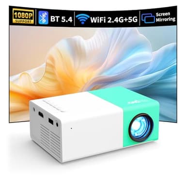 Proyector portátil Mini proyector de películas al Aire Libre, proyectors de LED para Cine en casa con interfaces USB HDMI y Control Remoto (YG300Plus)