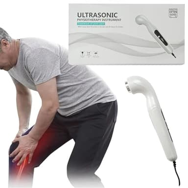 Genérico Masajeador de músculos y articulaciones con ultrasonidos para Fisioterapia, compresa Caliente de Temperatura Constante, Ajustable Durante 5 a 15 Minutos, área efectiva de 4 c㎡