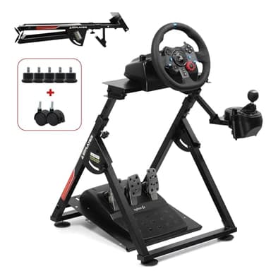 GTPLAYER Soporte de volante para G923 G29 G920 T300RST500RS Volante Gaming Force Feedback y palanca de cambios TH8A V1 - Fanatec Clubsport PS4 - Inclinable