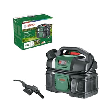 Bosch Hidrolimpiadora móvil para bicicletas Fontus 18V-6 (depósito de agua de 6 L, 8 niveles de presión, espacio para guardar la manguera y la pistola, sin batería)