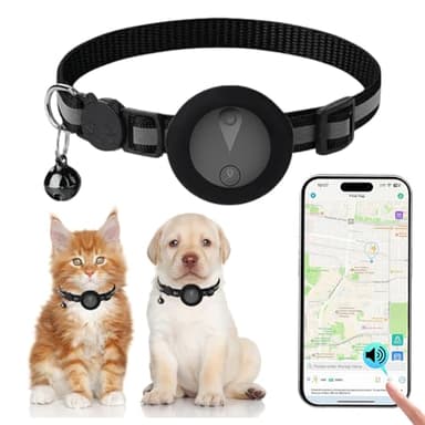 Localizador GPS Perros Compatible con Sistemas iOS y Android Tractive GPS Dog Reproducción del Historial de Rutas de 7 Días GPS para Gatos Localizador para Mascotas Resistente al Agua (IP67) - Negro