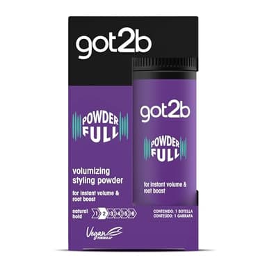 Got2B Polvo Texturizante Volumen Powderful (1 x 10 g), polvos de volumen instantáneos, polvos para el pelo de fijación media, texturizador de cabello con acabado natural