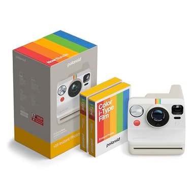 Polaroid - Now Gen 3 - Cámara instantánea - Paquete de cámara + película en Color (16 Fotos) Blanco (6561)
