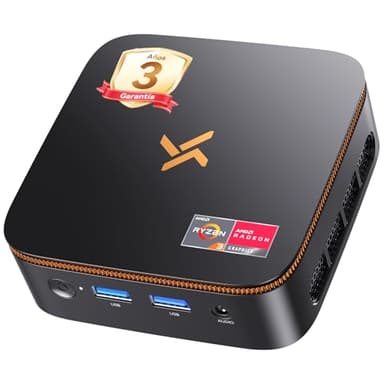 Huidun 2026 H50 Mini PC, AMD Ryzen 3300U, 16GB DDR4 512GB SSD, Win 11 Pro, Doble 4K@60Hz HDMI+DP, WiFi5/BT 4.2, Mini Ordenador de Sobremesa para Oficina y Teletrabajo, 3 años de garantía