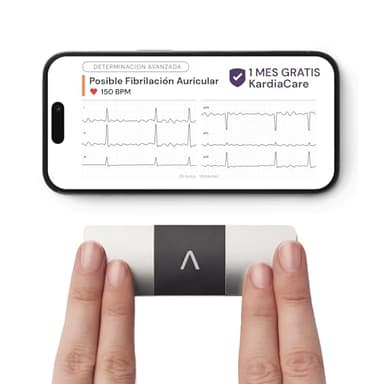 KardiaMobile Monitor de frecuencia cardíaca de 6 Canales de ECG Personal + 1 Mes de KardiaCare Gratis – Seis Vistas del corazón, detecta fibrilación Auricular, Resultados rápidos