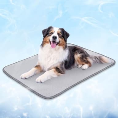 BVAGSS Colchoneta Refrescante para Perros, Cojín Refrescante Alfombrilla Refrescante, Cama Fría y Manta Refrigerante Duradera para Mascotas XH084 (Gris,50x70cm)