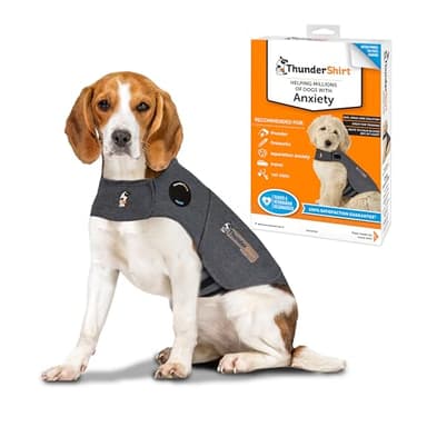 Thundershirt - Chaleco Relajante para Perros - Antiestrés, Ayuda a Reducir la ansiedad), Gris, M