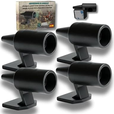 BASAMA ®️ 4 PCS Ahuyentador De Jabalies de fácil instalación | Seguridad y Protección con el Dispositivo Anti Animales Coche | Ultrasonidos | Ligereza| Durabilidad (4)