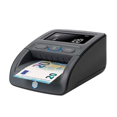 Safescan 155-S Detector de billetes falsos automático para verificar rápidamente billetes - Detector billetes falsos con 7 puntos de detección - Detector de billetes falsos 100% fiable