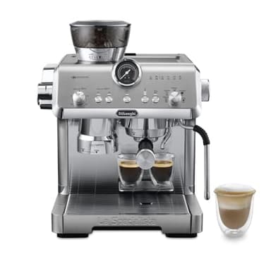 De'Longhi La Specialista Opera EC9555.M, Máquina de Café Espresso con Molinillo Integrado, Función Cold Brew, Incluida Varilla para Espumar Leche, Incluye Accesorios Welcome Set, 1550W, Metal