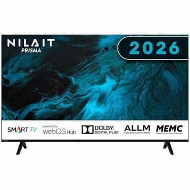 Nilait Prisma 50" Smart TV 4K UHD LED, WebOS, HDR, WiFi, Dolby Audio, Televisor 50 Pulgadas Ultra HD, Compatible Apps Streaming