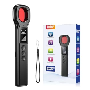 LONGYI Detector de Micrófonos Ocultos, Detector Profesional de Cámaras para Detectar Cámaras Ocultas, con Pantalla LED HD, hasta 10 Horas de Funcionamiento, Ideal para Hoteles, Hogares y Oficinas