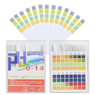 VETIXLO 200 Pcs Tiras pH, Tiras Reactivas Orina, Tiras Ph Piscina y Acuarios, Papel Indicador Universal 0-14 con Escala de Colores para Agua, Laboratorio y Escuela
