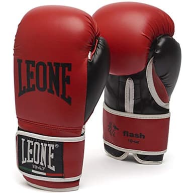 LEONE 1947 Guantes de boxeo Flash, rojos, 10 oz, GN083