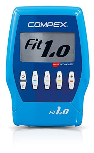 Compex Fit 1.0 - Electroestimulador Muscular, EMS, TENS y Masaje - 4 Canales Independientes, 999 Niveles de Intensidad, 10 programas y 12 electrodos - Compatible con la App Coach