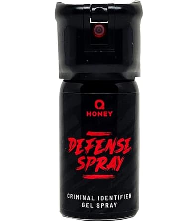 Q Honey Spray de Gel Personal, 40 ml, Seguridad Rápida y Eficaz, Alcance de 4 Metros