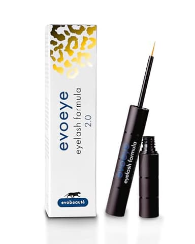 EVOBEAUTÉ evoeye Eyelash Formula 2.0 1 ml I Sérum de pestañas con refuerzo natural para pestañas largas y densas en 6 a 8 semanas