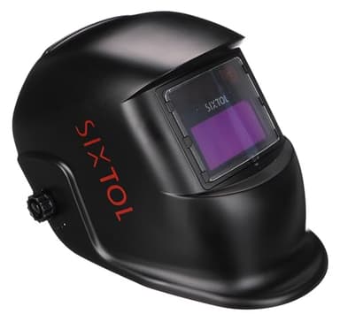 SIXTOL WELDING MASK 1 | Solar Auto Oscurecimiento Casco de Soldadura | Máscara de Soldadura | Función de lijado | Amplia Sombra 4/9-13 Casco de Soldadura para TIG MIG ARC | Negro