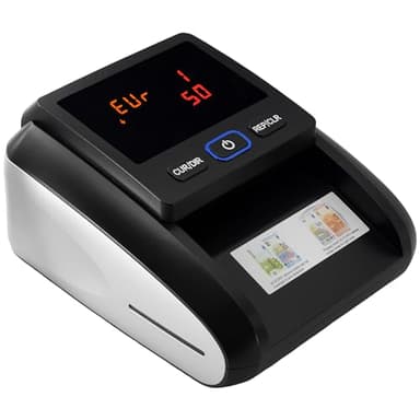 JEVX Detector Billetes Falsos 2026 y Contador de Billetes – Maquina Detector de Billetes Falsos, 9 SISTEMAS DE SEGURIDAD, Comprobador Billete Euro y Dolar