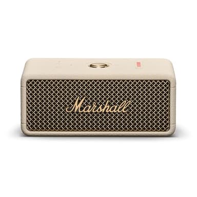 Marshall Emberton III Altavoces Bluetooth portátiles, inalámbricos, Emparejables, IP67 Resistentes al Polvo y al Agua, más de 32 Horas de Tiempo de reproducción - Crema