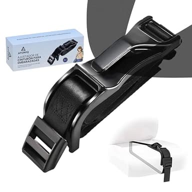ANTONIQ® Cinturon Embarazada Coche Homologado | Adaptador Cinturon Embarazada para Mayor Seguridad y Comodidad | Cinturón Coche Embarazada Ajustable | Fácil Instalación Universal
