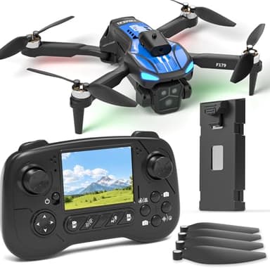 Dron Plegable Con Cámara 1080P Y Pantalla LCD De 2,8", Evasión De Obstáculos, Motor Brushless, Quadcopter FPV WiFi, Vuelo De Trayectoria, Tiempo De Vuelo 16 Min, Para Adultos/Principiantes