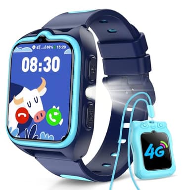 Baolubao Reloj Inteligente Niño 4G, Smartwatch Niños con GPS, Videollamadas, Ilamadas, Chat de Voz, Modo Escuela, SOS, 1.75" Smartwatch con Linterna, Cámara, 2026 Nuevo Reloj Niño y Niñas 4-14 Año