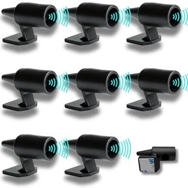 BASAMA 8 PCS Ahuyentador De Jabalies de fácil instalación | Seguridad y Protección con el Dispositivo Anti Animales Coche | Ultrasonidos | Ligereza| Durabilidad (8 Unidad)