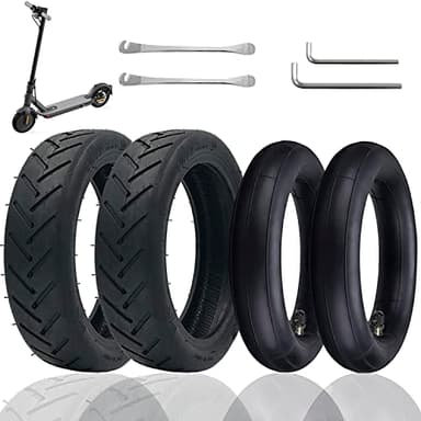 OUXI 4pcs 8 1/2 Xiaomi M365 Neumáticos,8.5Pulgadas Rueda de Reemplazo Neumáticos Exteriores&Interiores para Xiaomi M365 Duradero Antideslizante Scooter Eléctrico 8.5Pulgadas Scooter Neumático Rueda