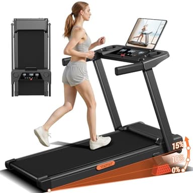 CURSOR Cinta de Correr Plegable con Inclinación, Cinta de Andar Plegable,Caminadora Electrica para Casa Equipado con un Motor de 3,0 CV y Pantalla LED,Máximo 136KG