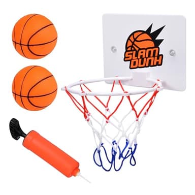 FULHANY 4pcs Mini aro de Baloncesto de para la habitación,Canasta Baloncesto Infantil con 2 Pelotas y Inflador, Mini aro de Baloncesto, Adecuado para Juegos Infantiles de Interior, Juegos de Oficina
