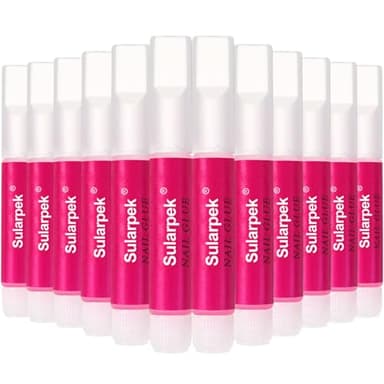 Sularpek 12 Pcs Pegamento Uñas Postizas Super Fuerte, Pegamento para Pegar en Uñas, Súper Adhesivo para Pegar Uñas Postizas, Uñas Adhesivo de Uñas Postizas para Pegar Uñas Artificiales