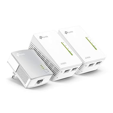 TP-Link TL-WPA4220T Kit - Extensor Universal de Cobertura Wi-Fi AV600+AC300, 5 Puertos, Cable Ethernet (3-Pack)