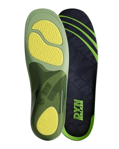 Plantillas Espolón Calcáneo, DynWalker Plantilla Supinador, Previene la Fascitis Plantar, Pie Cavo, Pies Planos, Dolor Metatarsiano, Espolones Óseos, Hallux Valgus, Transpirable y Cómodo, XL