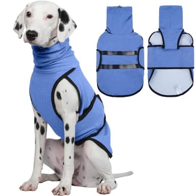 Hjyokuso Chaqueta Antiestrés para Perros, Chaleco Relajante y Anti-Ansiedad Con Capucha Calmante, Jersey para Perros Pequeños, Medianos y Grandes, Abrigo