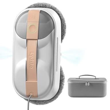 Lydsto WL09 Robot Limpiacristales, 6000Pa Aspiración Auto-Ajustable, Doble Pulverización Ultrasónica, Mando a Distancia, Triple Seguridad, Incluye Caja Almacenamiento y 10 Paños
