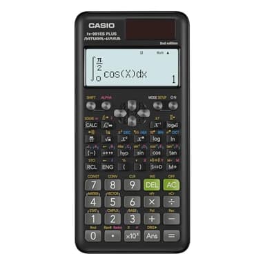 Casio FX-991ES Plus-2 - Calculadora Científica, 417 Funciones, 11 x 77 x 162 mm, Negro